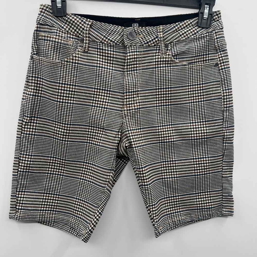 BENJAMIN BLACK‎ Mens Plaid Shorts Size 32 Flat Front Golf Preppy